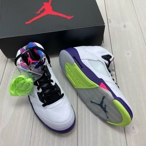 New Authentic Men’s Jordan 5 Retro Alternate Bel-Air High Top Sneakers Size 10.5